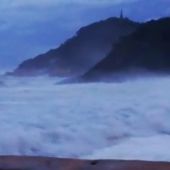Fuerte oleaje y vientos de hasta 100 kilómetros hora: llega la borrasca 'Alex' a San Sebastián