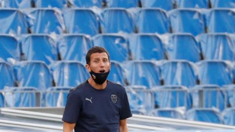 El entrenador del Valencia, Javi Gracia. 