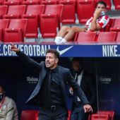 El entrenador del Atlético de Madrid, Diego Pablo Simeone. 