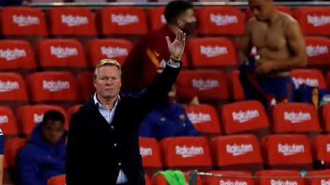 El entrenador del FC Barcelona, Ronald Koeman. 