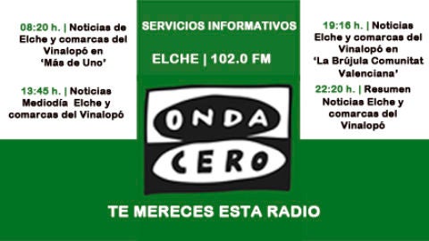 Servicios informativo de Onda Cero Elche.