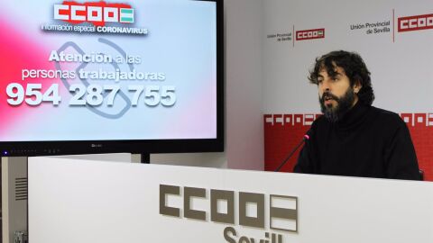 Carlos Aristu, secretario de Acci&oacute;n Sindical de CCOO, en una imagen de archivo 