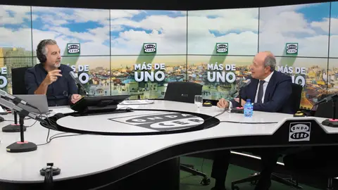 El ministro de Justicia, ,Juan Carlos Campo, durante la entrevista que ha tenido en Más de uno de Onda Cero con Carlos Alsina El ministro de Justicia, ,Juan Carlos Campo, durante la entrevista que ha tenido en Más de uno de Onda Cero con Carlos Alsina
