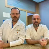 Borja y Guillermo, en Clínica Teknos Borja y Guillermo, en Clínica Teknos