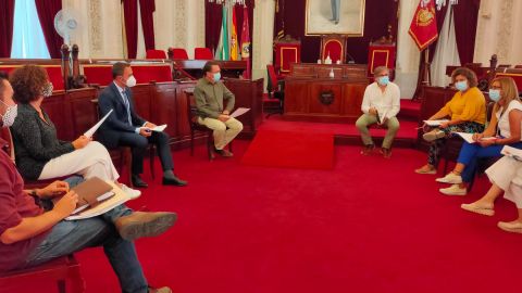 Reuni&oacute;n de los portavoces en el Ayuntamiento
