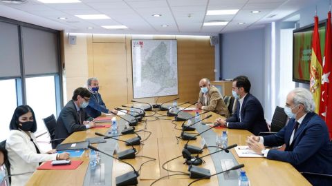 Imagen de archivo de una reuni&oacute;n del grupo COVID 19 de la Comunidad de Madrid y el Ministerio de Sanidad