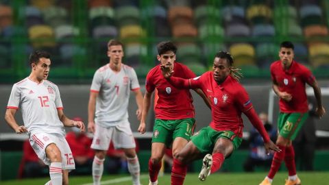 Espa&ntilde;a y Portugal empatan sin goles con un buen debut de Adama Traor&eacute;