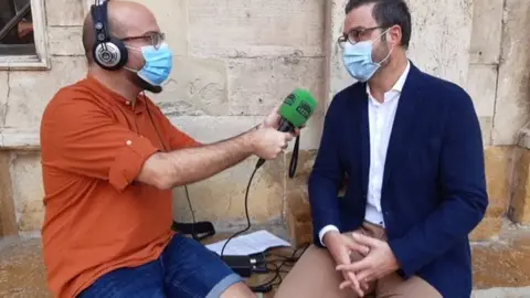 El alcalde de Palma, José Hila, entrevistado en Cort. Entrevistas