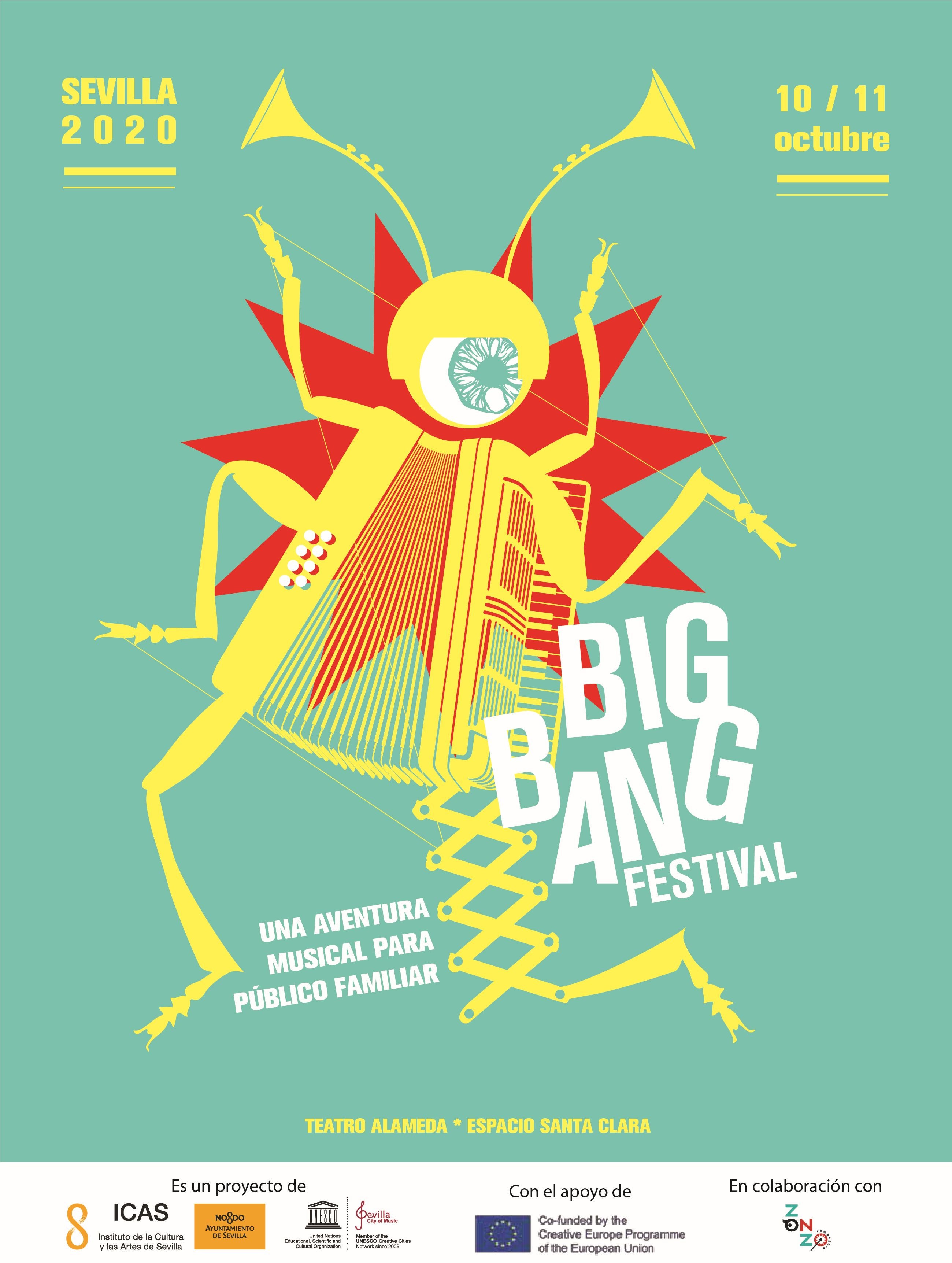 El Big Bang Festival llega los días 10 y 11 de octubre a Sevilla con diferentes propuestas para acercar la música al público infantil El Big Bang Festival llega los días 10 y 11 de octubre a Sevilla con diferentes propuestas para acercar la música al público infantil