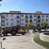 En Bollullos, labores de desinfección