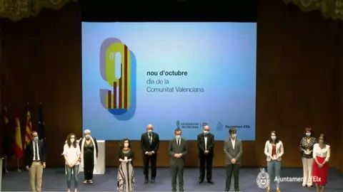 Acto 9 d'octubre 2020 en Elche. Acto 9 d'octubre 2020 en Elche.