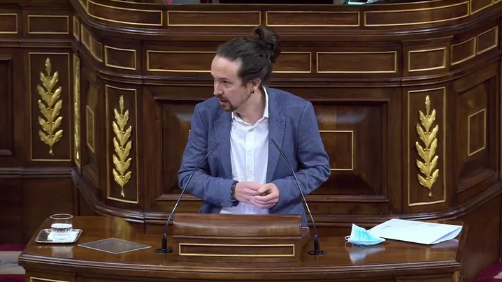 Iglesias reprocha a Casado que su discurso contra Vox "llega tarde": "Esta moci&oacute;n no es al Gobierno, sino a usted"