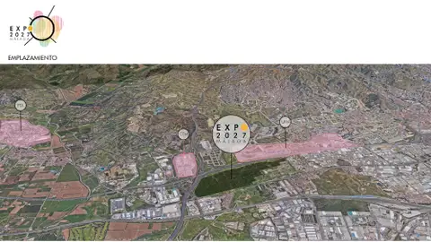 Expo 2027 Málaga Situación del recinto que pretende acoger la exposición internacional en 2027