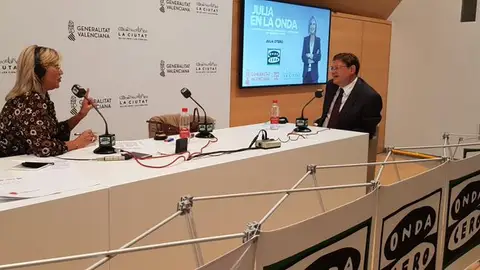 Ximo Puig en Julia en la onda Ximo Puig en Julia en la onda