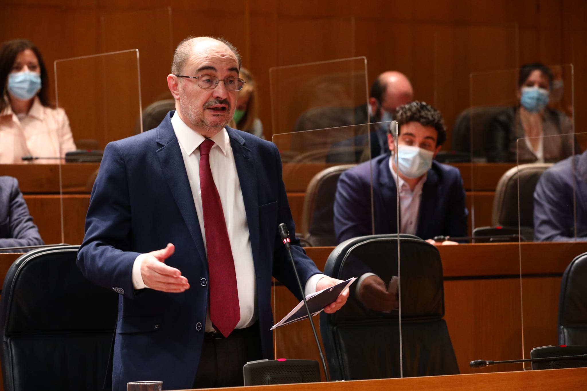 Lambán confía en que los presupuestos se aprueben a tiempo Lambán confía en que los presupuestos se aprueben a tiempo