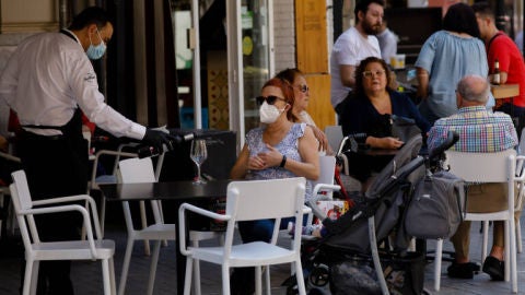 Hosteler&iacute;a, una de las terrazas