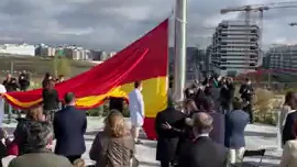 Acto de homenaje a los "héroes" del coronavirus en Madrid