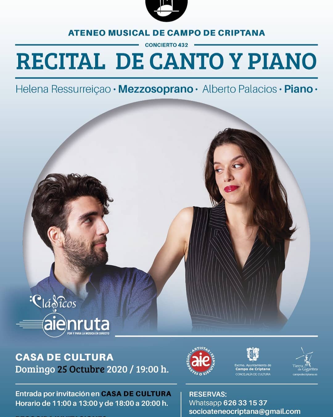 Vuelven los conciertos clásicos del Ateneo criptanense Vuelven los conciertos clásicos del Ateneo criptanense