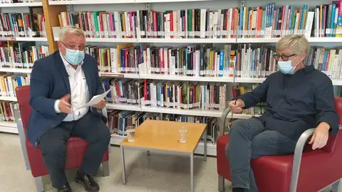 Antonio Manresa con David Trueba Antonio Manresa con David Trueba