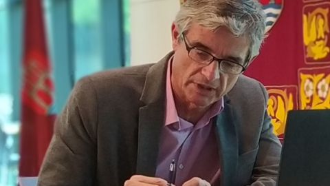 Isidoro Gamb&iacute;n, alcalde de Arcos de la Frontera