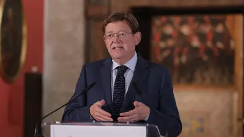 Ximo Puig en su discurso institucional de hoy