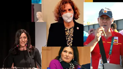 De izquierda a derecha: Irene Lozano, Asunción Loriente, Julia Casanueva y Juan José Román Mangas Presidentes atrincherados desoyen al CSD y apuntan a elecciones en 2021