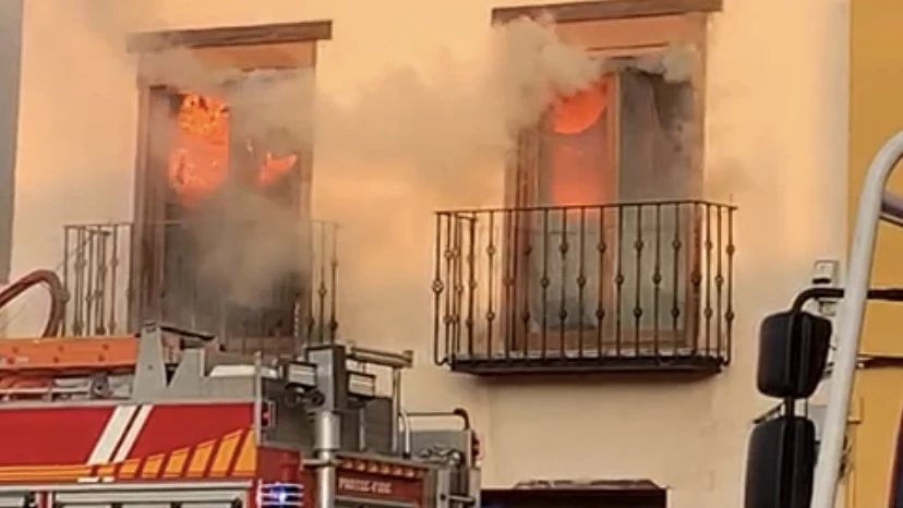 Incendio en Plaza de la Bolsa Alcázar de San Juan