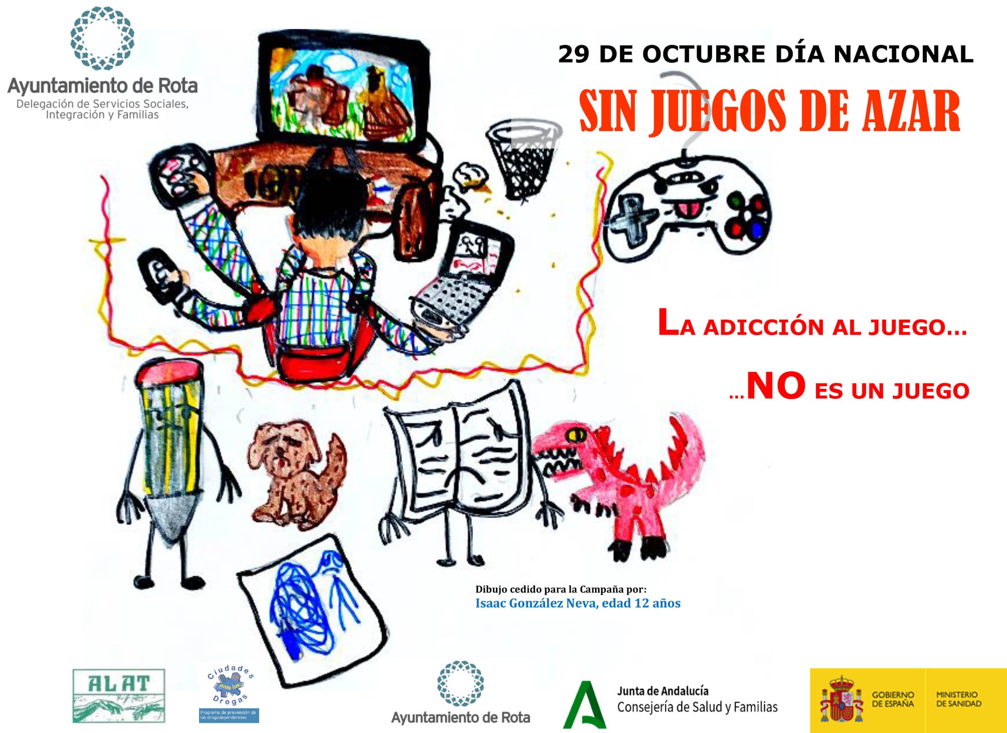 Servicios Sociales y ALAT impulsan una campaña para prevenir la adicción al juego Servicios Sociales y ALAT impulsan una campaña para prevenir la adicción al juego