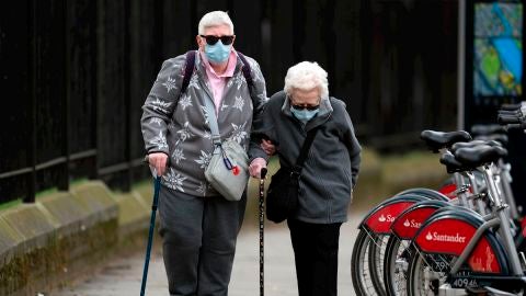 Ancianos durante de la pandemia