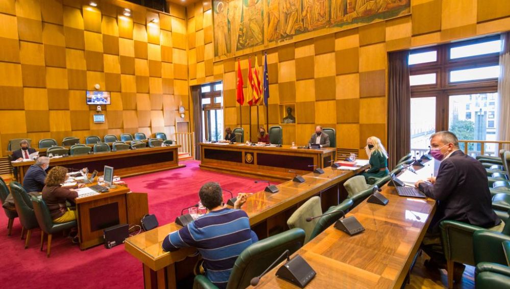 Comisión en el Ayuntamiento de Zaragoza