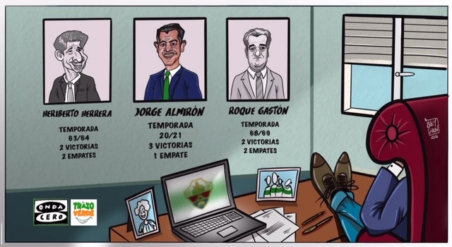 Jorge Almirón entra en el Olimpo de entrenadores del Elche en Primera Jorge Almirón entra en el Olimpo de entrenadores del Elche en Primera