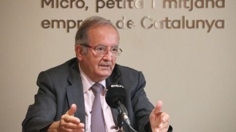 Josep Gonz&aacute;lez, a la seu de PIMEC.