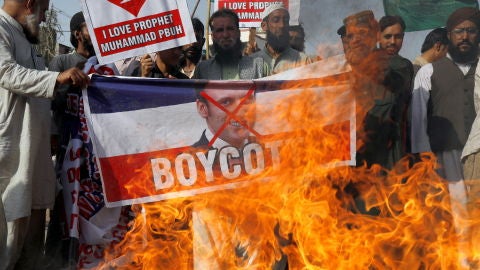 Boicot a los productos franceses en pa&iacute;ses musulmanes tras las palabras de Emmanuel Macron 