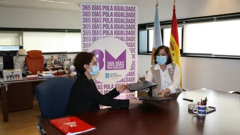 A Xunta reforza os servicios de apoio a mulleres con discapcidade e migrantes A secretaria xeral da Igualdade, Susana López Abella,