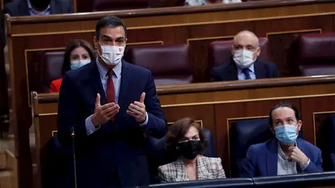 Pedro Sánchez defiende el estado de alarma de seis meses en el Congreso Pedro Sánchez defiende el estado de alarma de seis meses en el Congreso