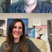 Diana Navarro en un momento de la entrevista Diana Navarro en un momento de la entrevista