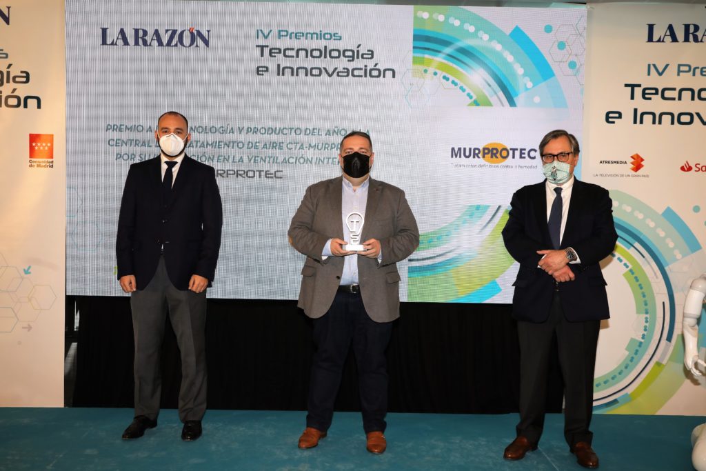 Murprotec recibe el premio “Tecnología e Innovación” en ventilación interior Murprotec recibe el premio “Tecnología e Innovación” en ventilación interior