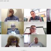 Instantes de la reunión telemática