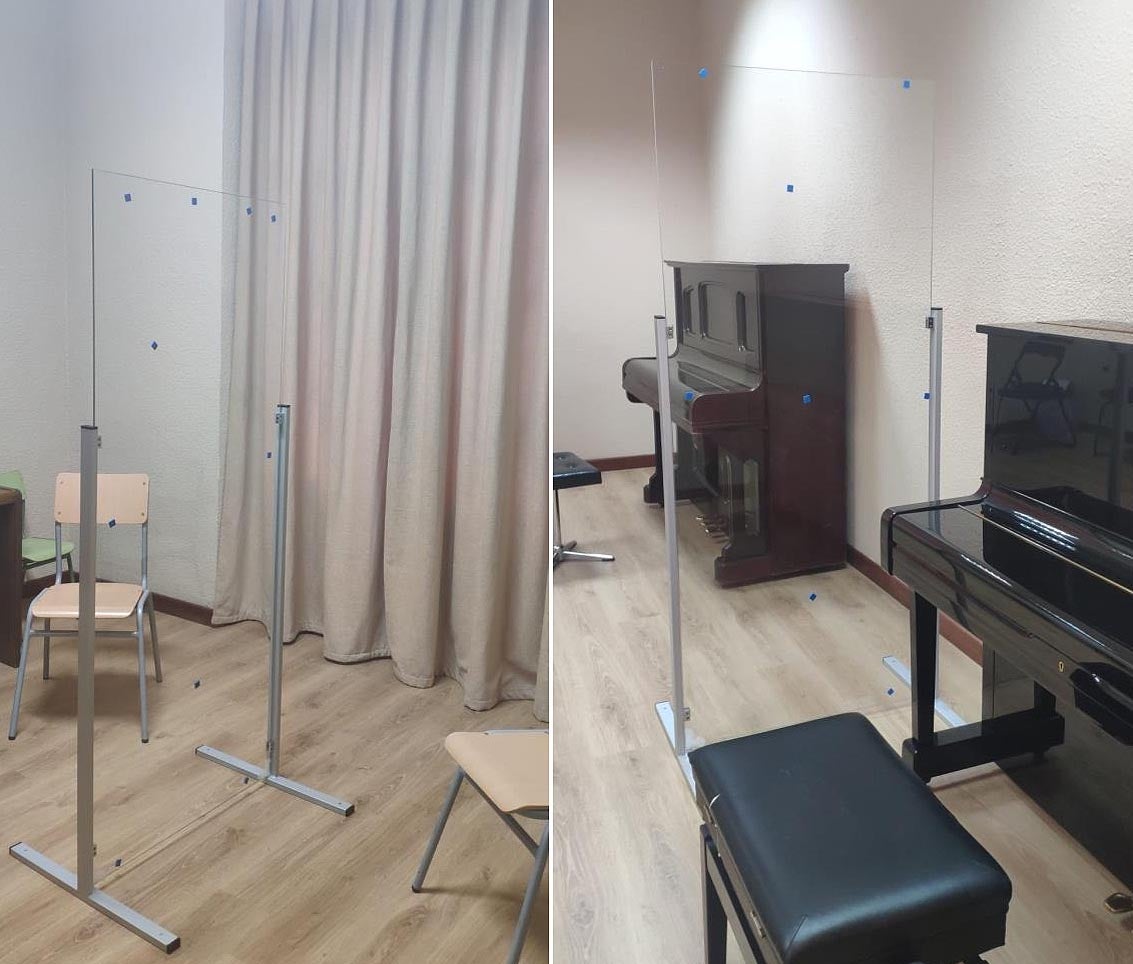 Una de las escuelas de música más seguras de la comarca frente al Covid-19 Una de las escuelas de música más seguras de la comarca frente al Covid-19