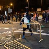 Disturbios en Madrid de violentos contra las medidas del Gobierno