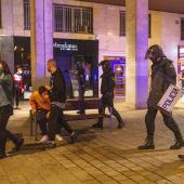 Tercera noche de disturbios en Logroño y León contra las restricciones