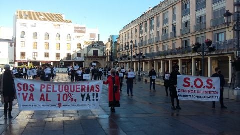 La concentraci&oacute;n se ha celebrado en la Plaza Mayor de Ciudad Real