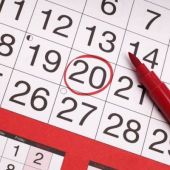 Imagen de archivo de un calendario.