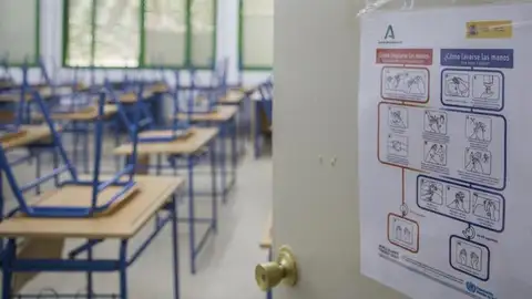 Imagen de archivo de una aula de un colegio Aula de colegio