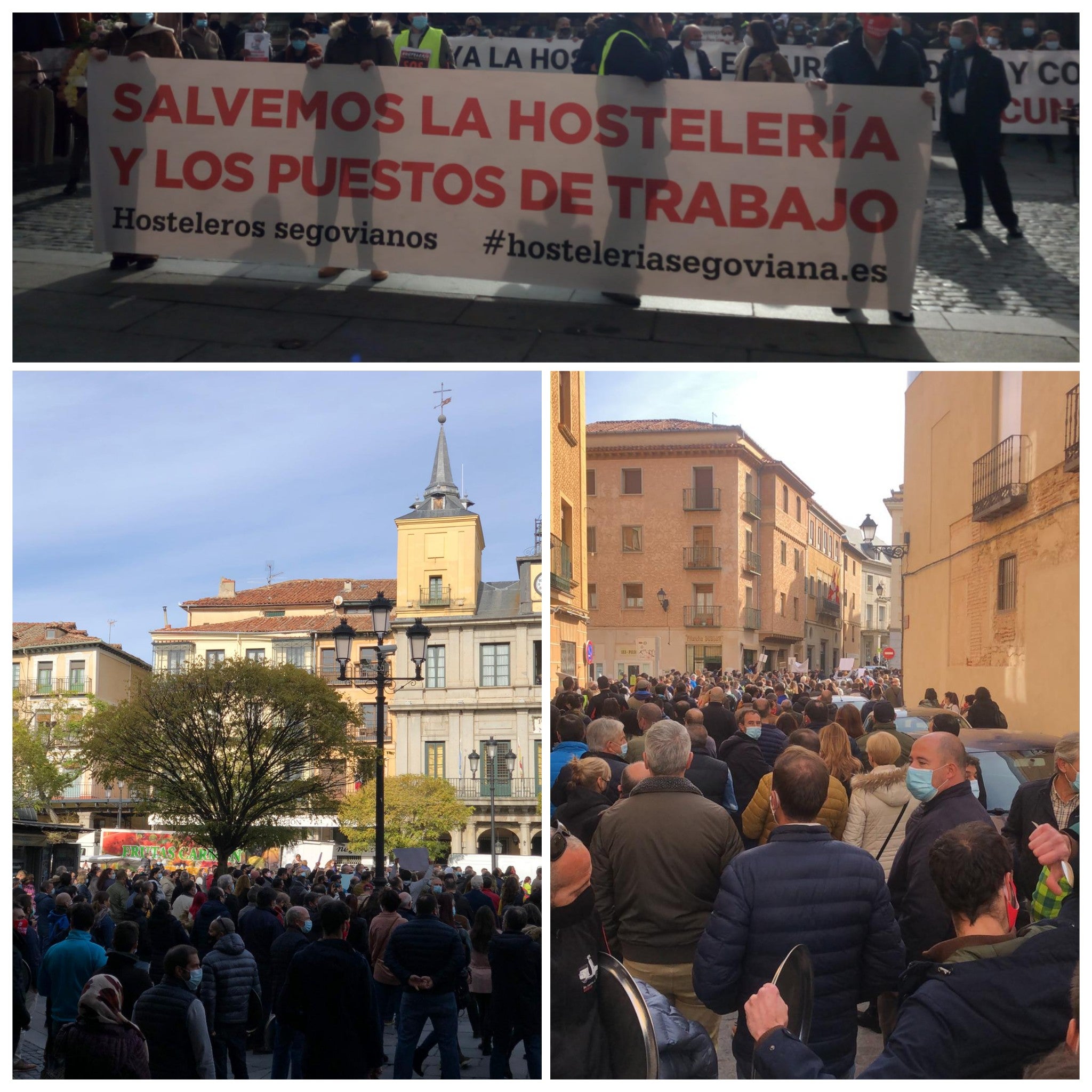 Más de 1000 personas secundan la manifestación de la hotelería en contra de las restricciones. Más de 1000 personas secundan la manifestación de la hotelería en contra de las restricciones.