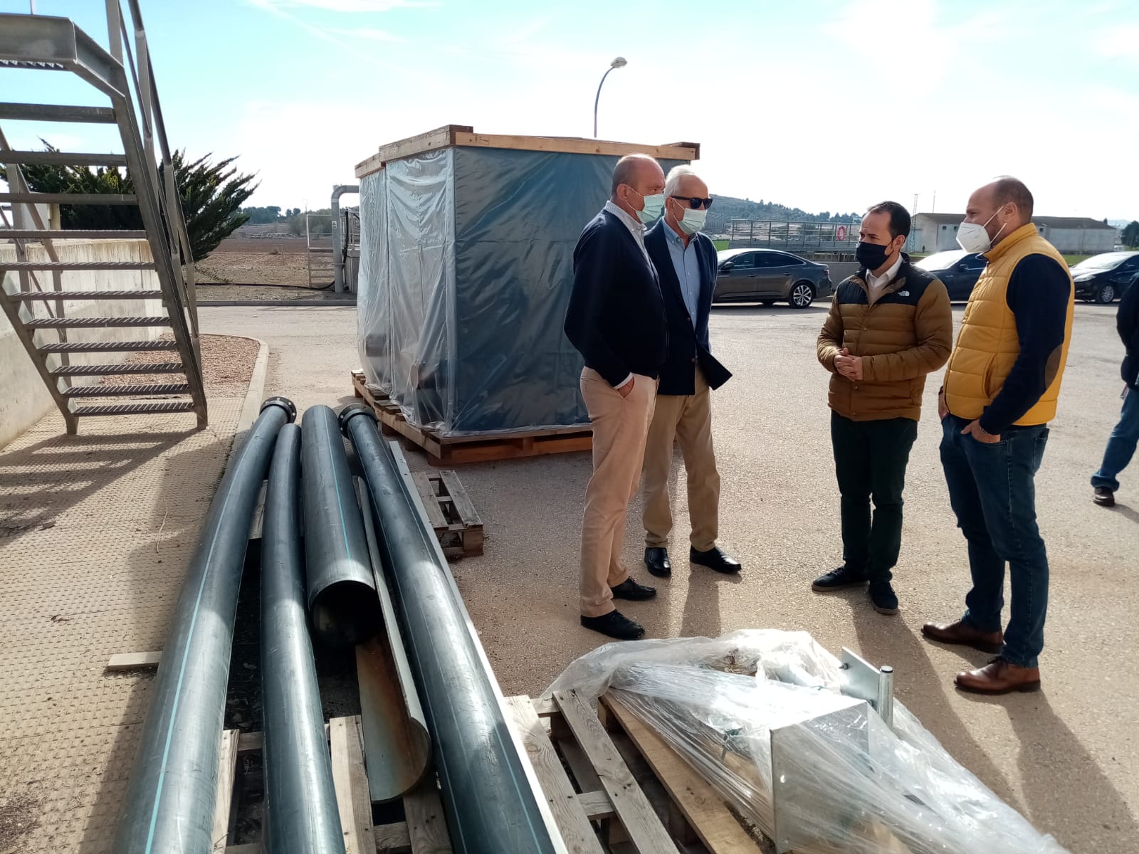 Obras en la Depuradora de Aguas Residuales de Herencia Obras en la Depuradora de Aguas Residuales de Herencia