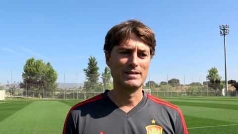 Julen Guerrero en su labor en la Selecci&oacute;n 