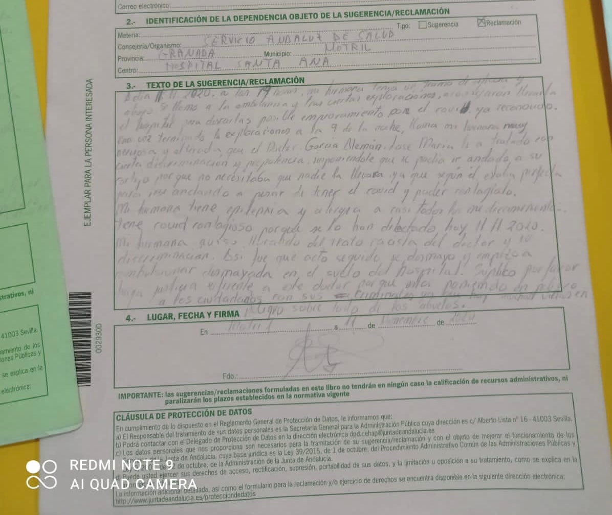 Carmen Fernández: "A mi hermana con patologías y positiva en COVID 19 quisieron enviarla a casa por sus propios medios" Carmen Fernández: "A mi hermana con patologías y positiva en COVID 19 quisieron enviarla a casa por sus propios medios"
