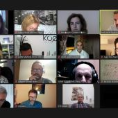 Instantes de la reunión telemática