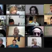 Instantes de la reunión telemática Instantes de la reunión telemática